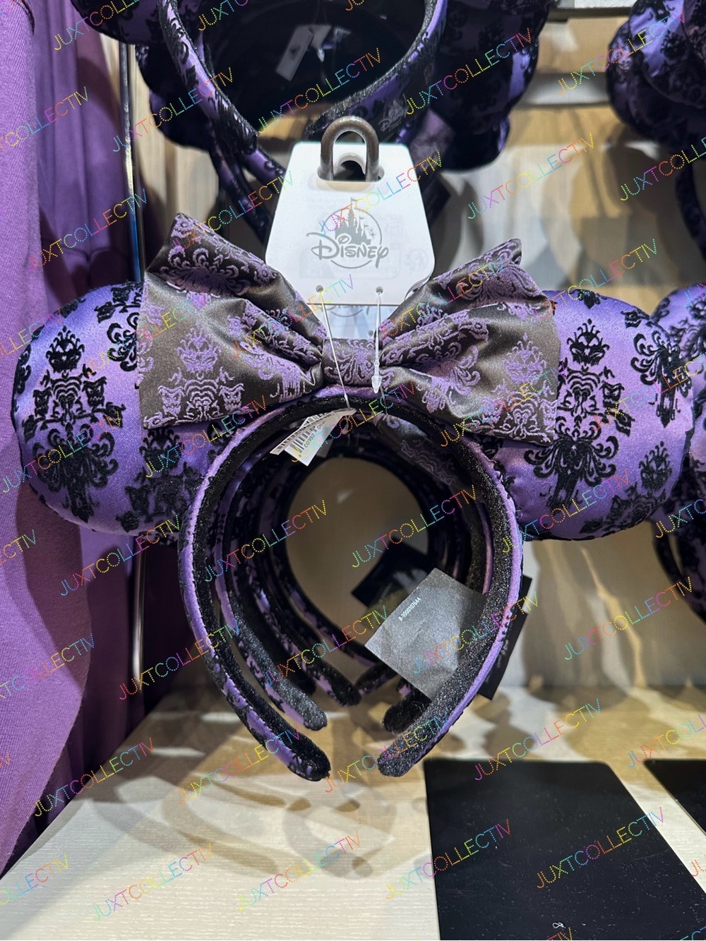 Disneyland Haunted Mansion Wallpaper Minnie Ears Headband NWT
